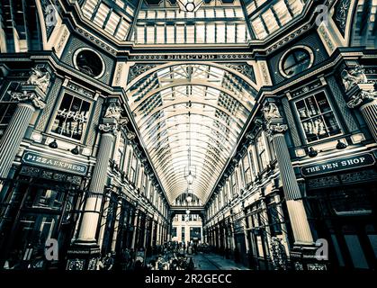 Leaden Hall Market Interior in der City of London Stockfoto