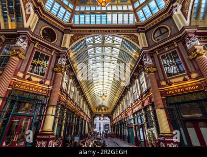 Leaden Hall Market Interior in der City of London Stockfoto