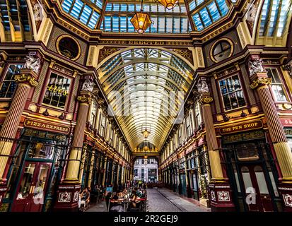 Leaden Hall Market Interior in der City of London Stockfoto