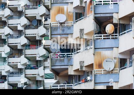 Satellitenstadt Chorweiler in Köln, Nordrhein-Westfalen, Deutschland, Europa Stockfoto