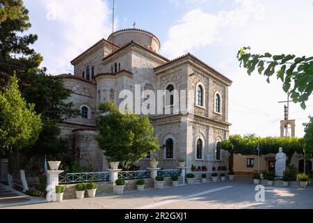 Kirche Metamórphosis tou Christoú in Pythagorion auf der Insel Samos in Griechenland Stockfoto