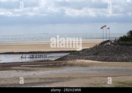 Watt vor Föhr, Wadden Sea National Park, North Friesland, Nordseeküste, Schleswig-Holstein Stockfoto