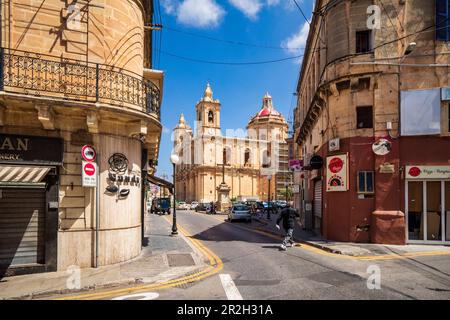 Unterwegs in Vittoriosa, Valletta, Malta, Europa Stockfoto