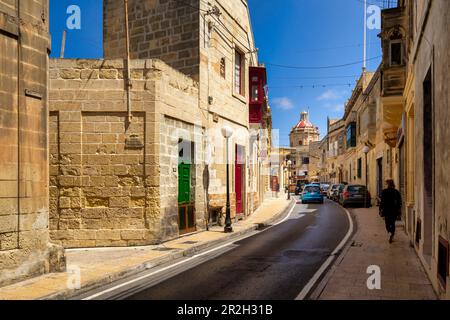 Unterwegs in Vittoriosa, Valletta, Malta, Europa Stockfoto