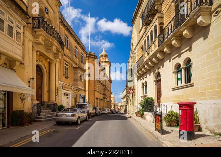 Unterwegs in Vittoriosa, Valletta, Malta, Europa Stockfoto