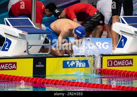 Velimir Stjepanovic (SRB) während der FINA-Weltmeisterschaft 19. in Budapest 2022, Schwimmveranstaltung am 18. Juni 2022 in Budapest, Ungarn Stockfoto