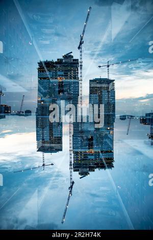 In Nashville, tennessee, werden gerade Hochhäuser gebaut Stockfoto
