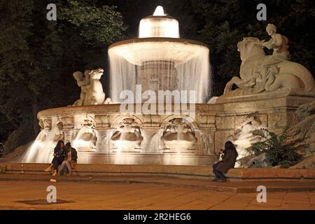 Wittelsbach-Brunnen, München, Bayern, Deutschland Stockfoto