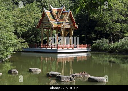 Thailändischer Sala-Tempel, Westpark, München, Oberbayern, Bayern, Deutschland Stockfoto