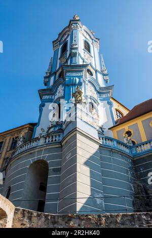 Abtei Dürnstein in Dürnstein in der Wachau, Niederösterreich, Österreich Stockfoto