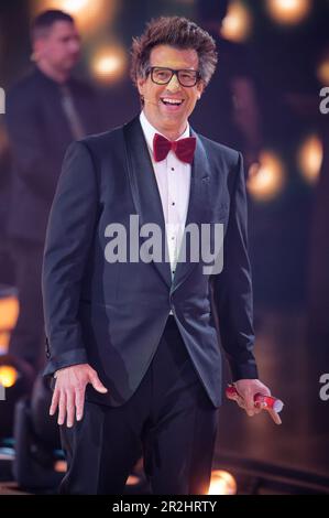 Köln, Deutschland. 20. Mai 2023. Der Moderator Daniel Hartwich ist im Studio für das Finale der RTL-Live-Tanzshow „Let's Dance“. Kredit: Henning Kaiser/dpa/Alamy Live News Stockfoto