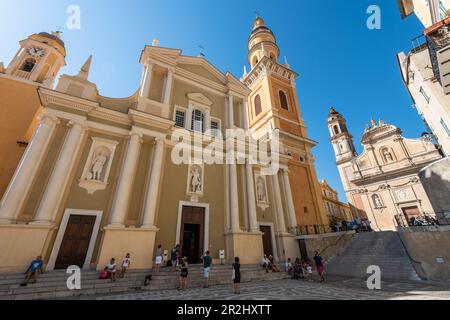 Basilika St-Michel-Archange in Menton in der Provence, Frankreich Stockfoto