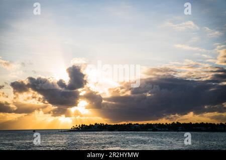 KeyWest bei Sonnenuntergang, Florida, USA Stockfoto