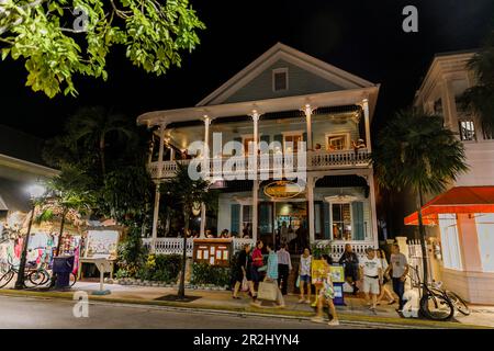 Restaurant in der Duval Street in Key West Florida, USA Stockfoto
