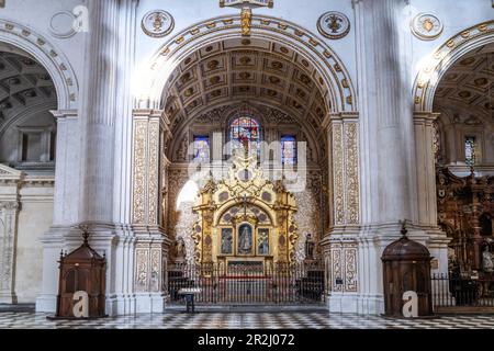 Innere der Kathedrale in Granada, Andalusien, Spanien Stockfoto