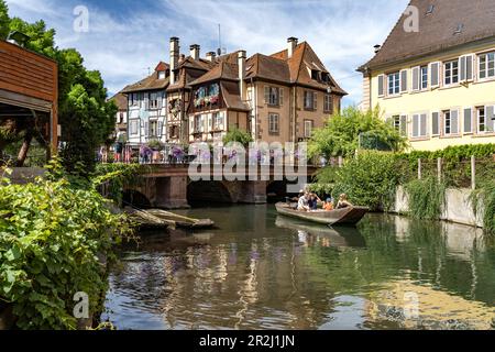 Little Venice in der Rue de Turenne in Colmar, Elsass, Frankreich Stockfoto