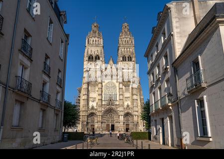 Saint-Gatien Kathedrale in Tours, Loire-Tal, Frankreich Stockfoto