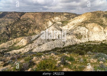 Landschaft am Cape Aspro in der Nähe von Pissouri, Zypern, Europa Stockfoto