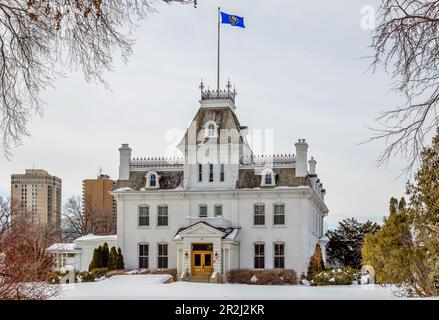 Regierungsgebäude, der Gouverneur von Manitobas historischer Residenz Stockfoto