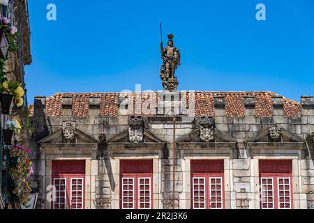 Das historische ehemalige Rathaus in der Altstadt von Guimaraes, Portugal, Europa Stockfoto