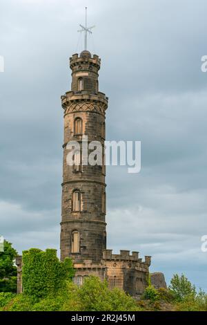 Nelson Monument, Calton Hill, UNESCO-Weltkulturerbe, Edinburgh, Schottland, Großbritannien, Europa Stockfoto