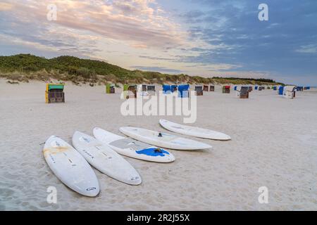 Utersum Beach, Insel Foehr, Schleswig-Holstein, Deutschland Stockfoto