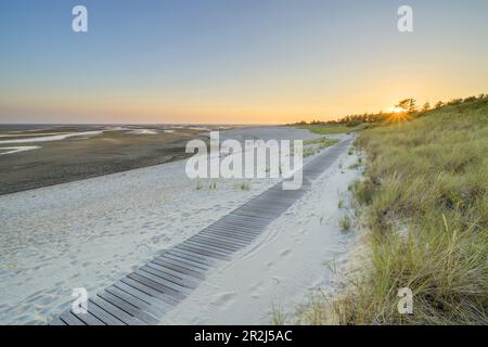 Promenade am Strand, Nieblum, Insel Foehr, Schleswig-Holstein, Deutschland Stockfoto