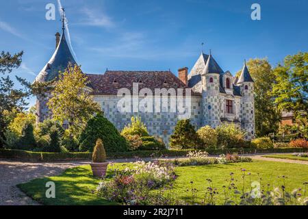 Park of Chateau Saint Germain-de-Livet, Orne, Normandie, Frankreich Stockfoto