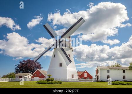 Windmühle Arsdale Molle auf Bornholm, Dänemark Stockfoto