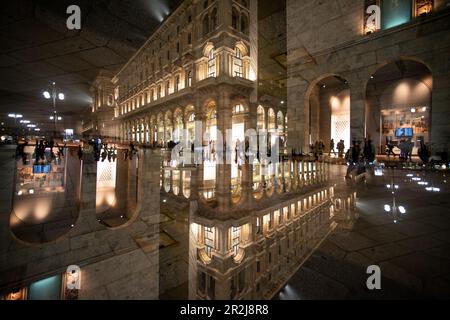 Die Einkaufsgalerien Vittorio Emanuelle in Mailand, Italien. Stockfoto