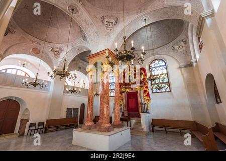 Synagoge in Mikulov, Süd-Mähren, Tschechische Republik Stockfoto