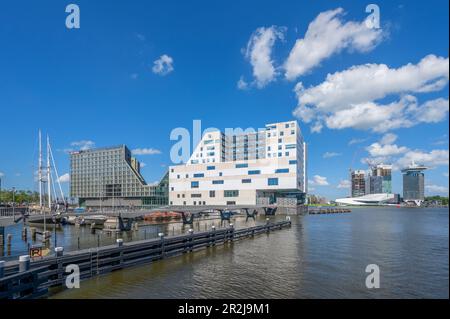 IJdock in Westerdock, Amsterdam, Benelux, Benelux, Nordholland, Noord-Holland, Niederlande Stockfoto