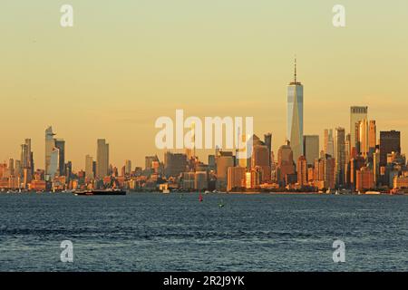 Skyline von Downtown Manhattan, New York, New York, USA Stockfoto