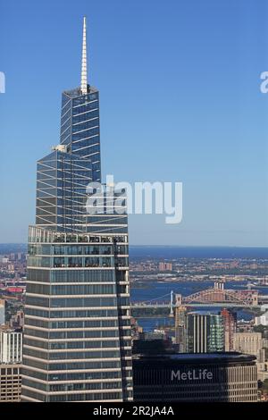 Blick vom Empire State Building in Richtung One Vanderbilt Tower, 51. East, 42. Street, Manhattan, New York, New York, USA Stockfoto