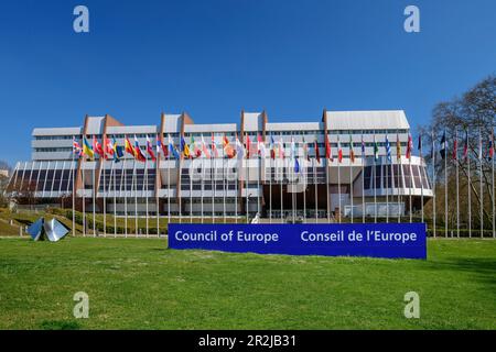 Europarat, Straßburg, Straßburg, Elsass, Grand Est, Frankreich Stockfoto