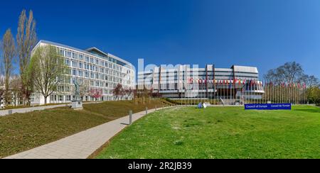 Europarat, Straßburg, Straßburg, Elsass, Grand Est, Frankreich Stockfoto