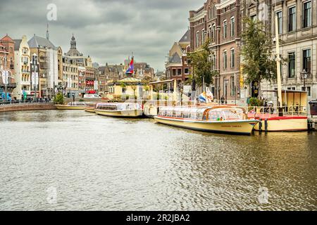 Die Grachten von Amsterdam Stockfoto