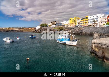 Los Abrigos Stadt und Hafen, Teneriffa, Kanarische Inseln, Spanien Stockfoto