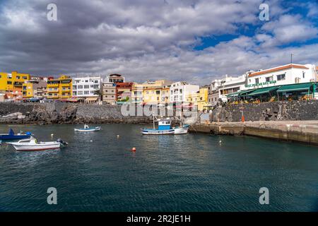 Los Abrigos Stadt und Hafen, Teneriffa, Kanarische Inseln, Spanien Stockfoto