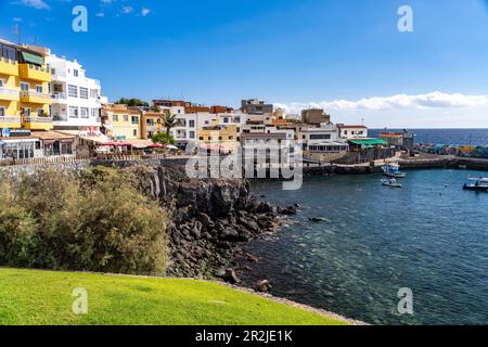 Los Abrigos Stadt und Hafen, Teneriffa, Kanarische Inseln, Spanien Stockfoto