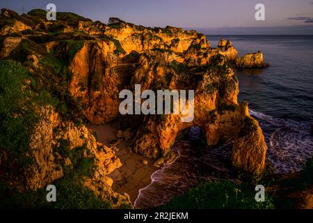 Praia dos Três Irmaos, Alvor, Algarve, Portugal Stockfoto