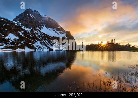 Gaisalpsee am Rubihorn, nahe Oberstdorf, Allgäu, Bayern, Deutschland Stockfoto