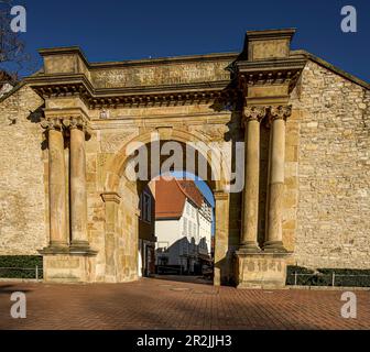 Waterloo-Tor im Stadtteil Heger Tor, Altstadt von Osnabrueck, Niedersachsen, Deutschland Stockfoto