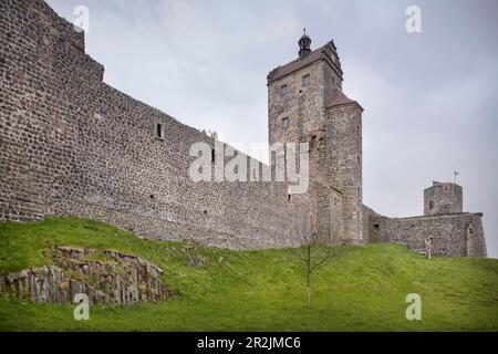 Schloss in Stolpen, Kleinstadt in Sachsen, Sachsen, Schweiz-Ostergebirge, Sachsen, Deutschland, Europa Stockfoto