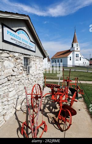 Open-Air-Erbe-Mitte, Dickinson, Stark County, North Dakota, USA Stockfoto