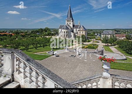 Abteikirche St. Georges de Boscherville, Abbaye Romane Normande, Saint Martin de Boscherville, Haute-Normandie, Frankreich Stockfoto