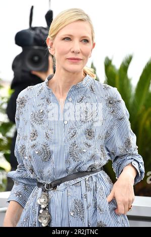 Cannes, Frankreich. 19. Mai 2023. Cate Blanchett beim Photocall zum Kinofilm 'The New Boy' auf dem Festival de Cannes 2023/76. Internationale Filmfestspiele von Cannes am Palais des Festivals. Cannes, 19.05.2023 Kredit: Geisler-Fotopress GmbH/Alamy Live News Stockfoto