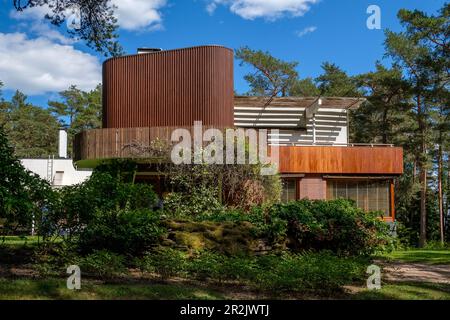 Villa Mairea von Alvar Aalto in Noormarkku, Finnland Stockfoto