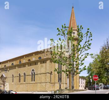 Arezzo; Duomo San Donato, Campanile Stockfoto