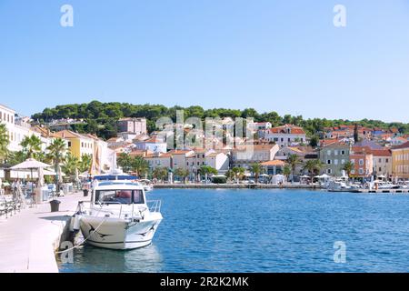 Mali Lošinj; Insel Lošinj; Hafenpromenade Stockfoto